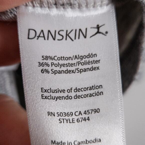 Danskin Gray Cowl Neck Cardigan Lightweight Minimalist Athleisure Size L - Picture 11 of 12